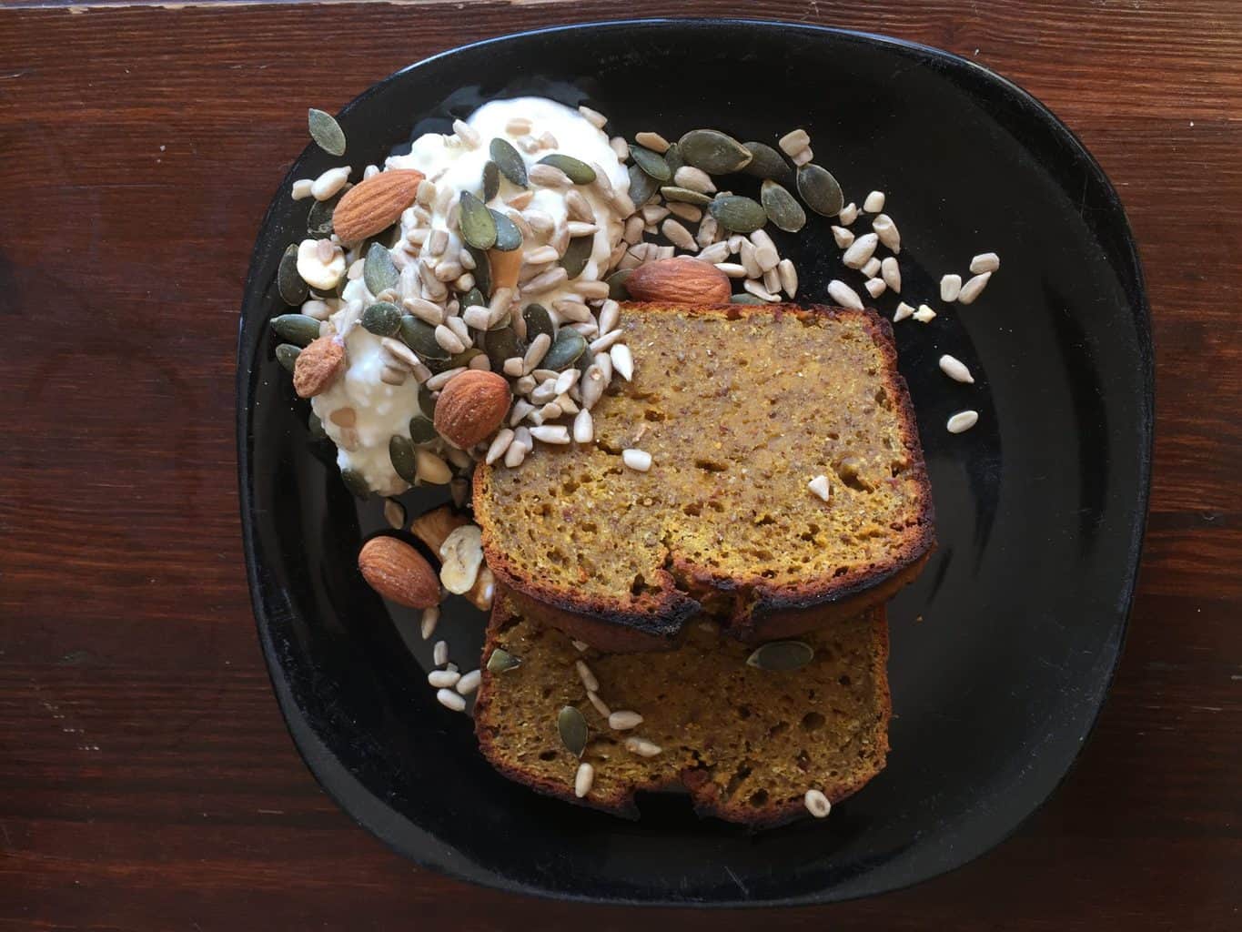 Vegan, gluten free pumpkin bread