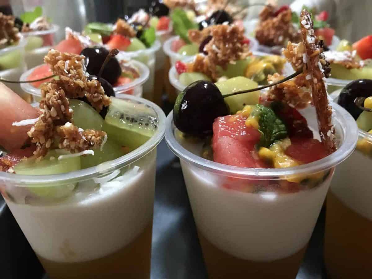 Mango Coconut Tiered Jelly